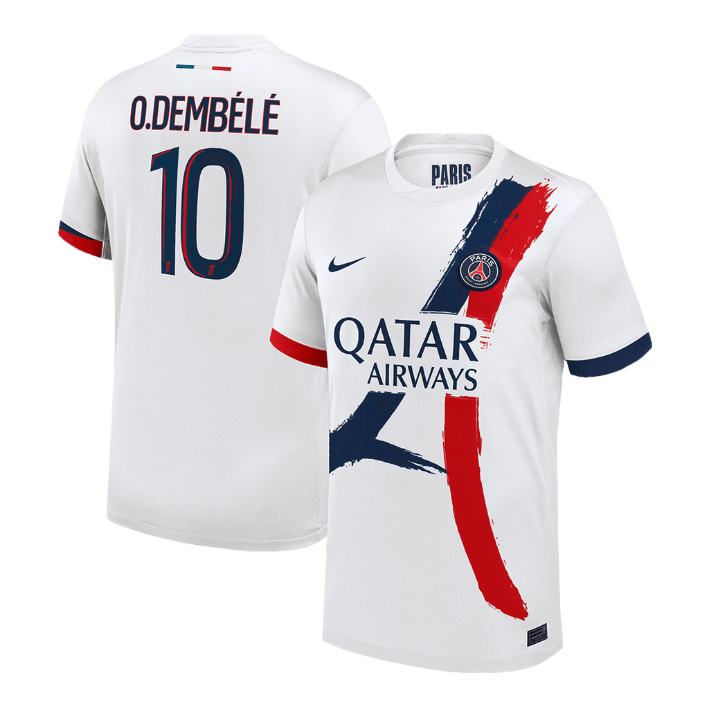 Maillot de football extérieur PSG O.DEMBÉLÉ #10 2024/25 Blanc