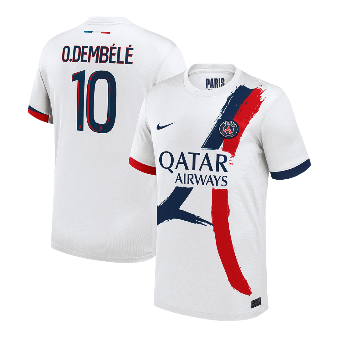 Maillot de football extérieur PSG O.DEMBÉLÉ #10 2024/25 Blanc