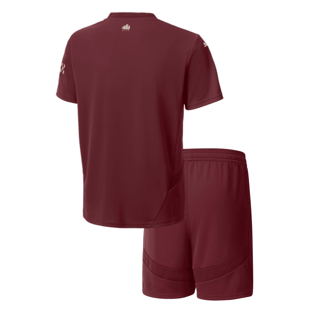 Camiseta de fútbol infantil de visitante del Manchester City (camiseta y pantalón corto) 2024/25