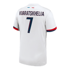 Kits de fútbol KVARATSKHELIA #7 PSG Camiseta de fútbol visitante 2024/25
