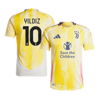 Soccer Kits Authentic YILDIZ #10 Juventus Away Soccer Jersey 2024/25 - Save The Children Sponsor