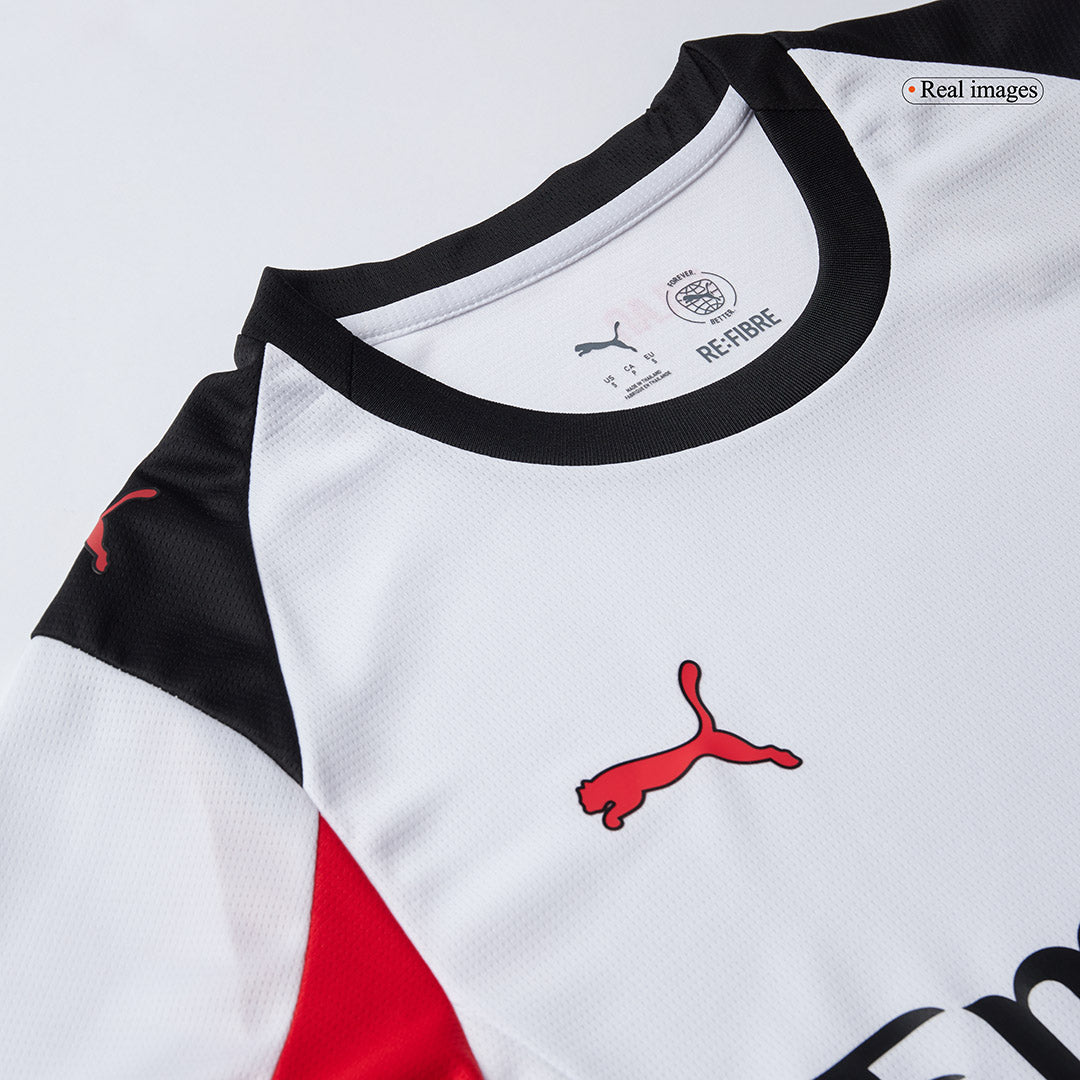 Soccer Kits AC Milan Away Soccer Jersey Kit(Jersey+Shorts) 2025/26 White