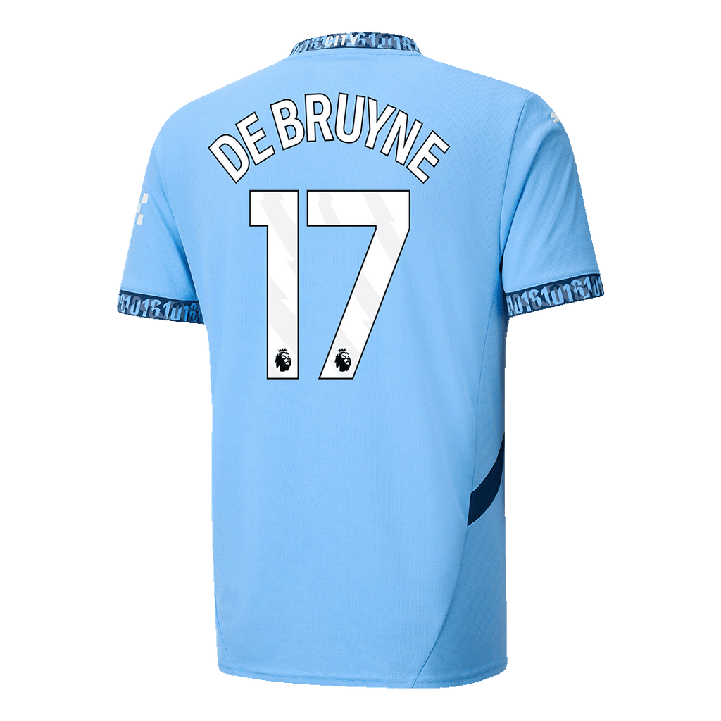 Maillot de football DE BRUYNE #17 Manchester City Domicile 2024/25