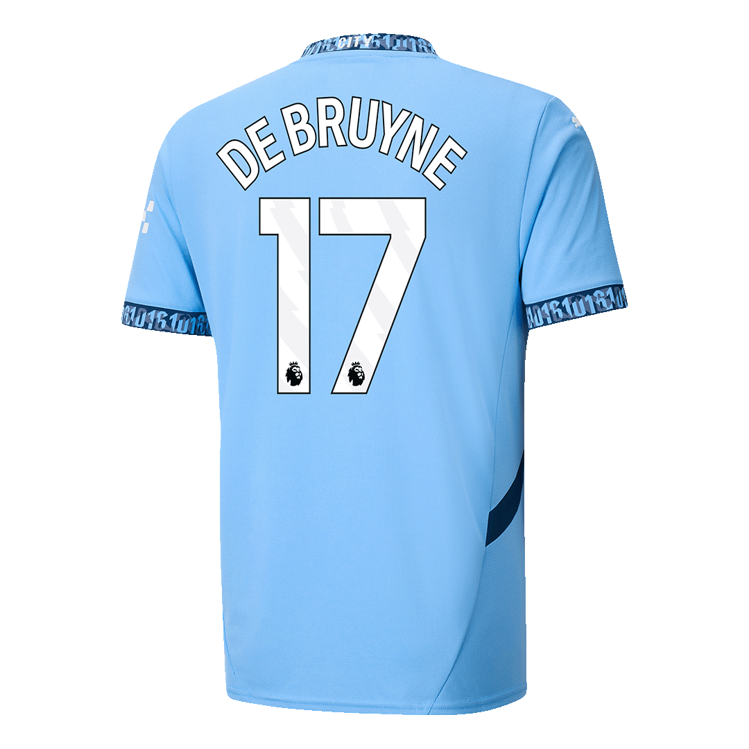 Maillot de football DE BRUYNE #17 Manchester City Domicile 2024/25