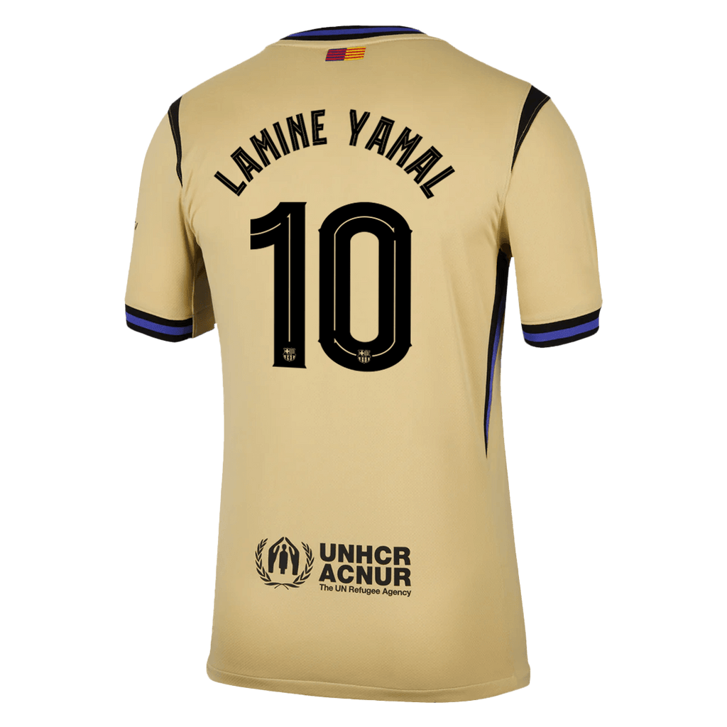 Camiseta de visitante del Barcelona LAMINE YAMAL #10 2025/26 amarilla - UCL