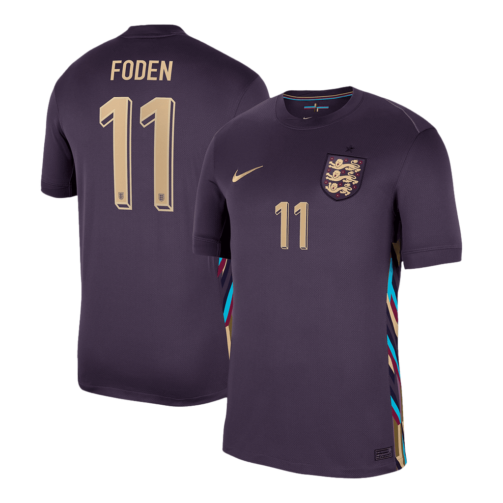 Maillot de football extérieur Angleterre FODEN #11 Euro 2024