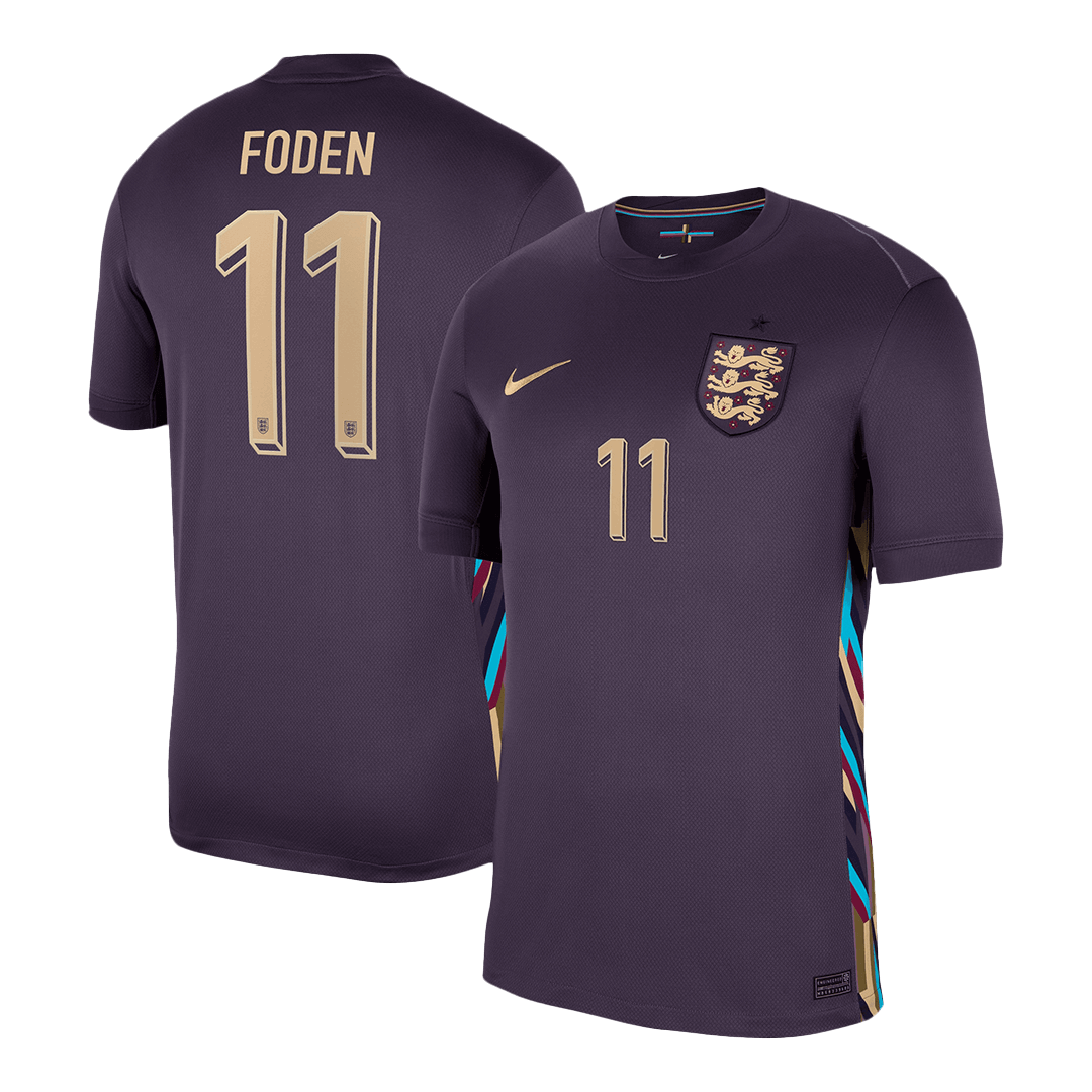 Maillot de football extérieur Angleterre FODEN #11 Euro 2024