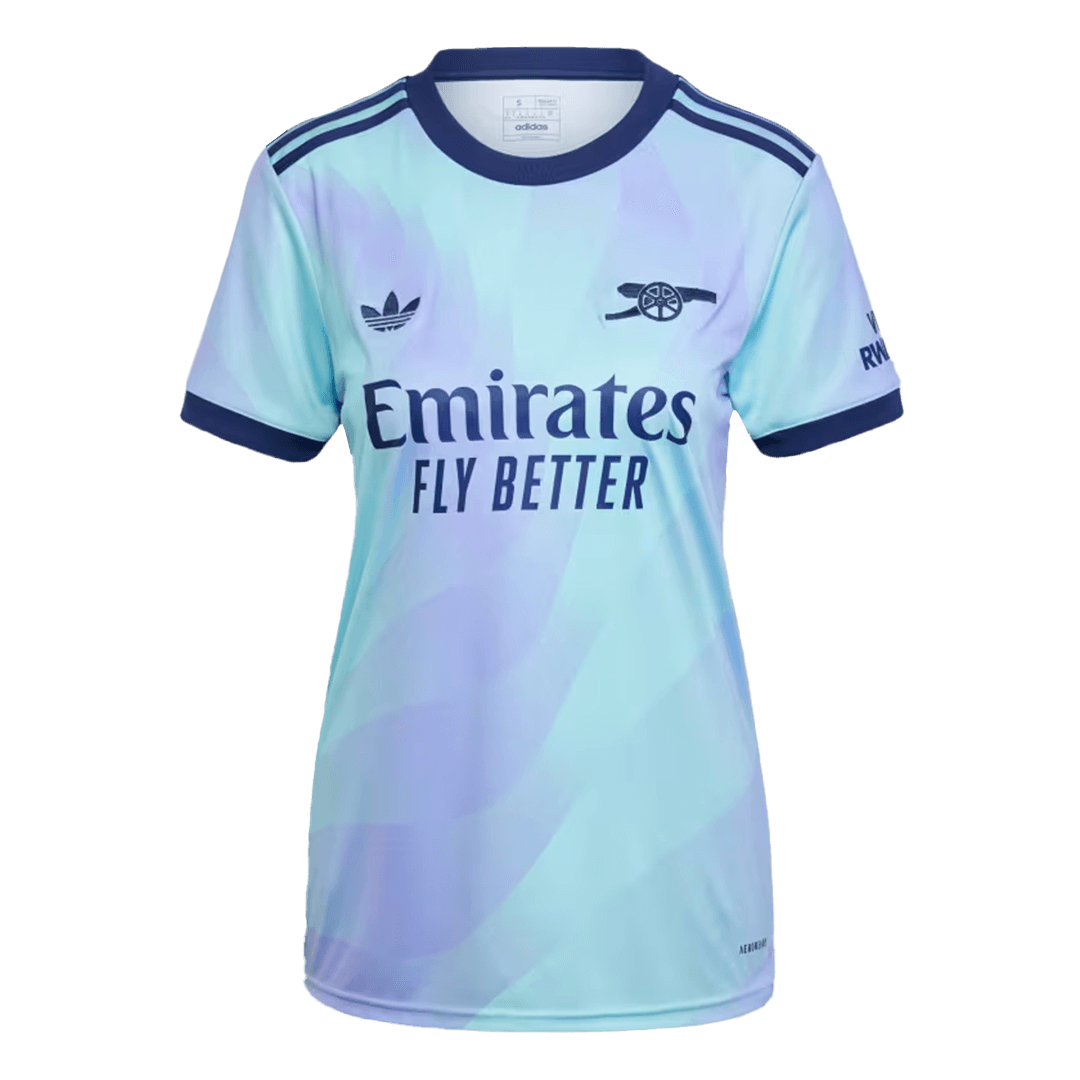 Camiseta de fútbol de visitante del Arsenal para mujer 2024/25