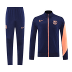 Soccer Kits 25/26 Barcelona Training Jacket Kit(Jacket+Pants) Navy&Orange