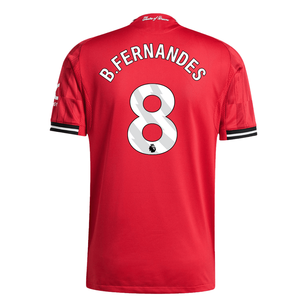 Soccer Kits Authentic B.FERNANDES #8 Manchester United Home Soccer Jersey 2025/26 Red