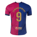Soccer Kits Authentic LEWANDOWSKI #9 Barcelona Home Football Shirt 2024/25- - old sponsor