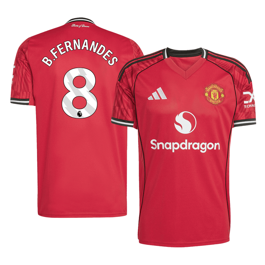 Soccer Kits B.FERNANDES #8 Manchester United Home Soccer Jersey 2025/26 Red