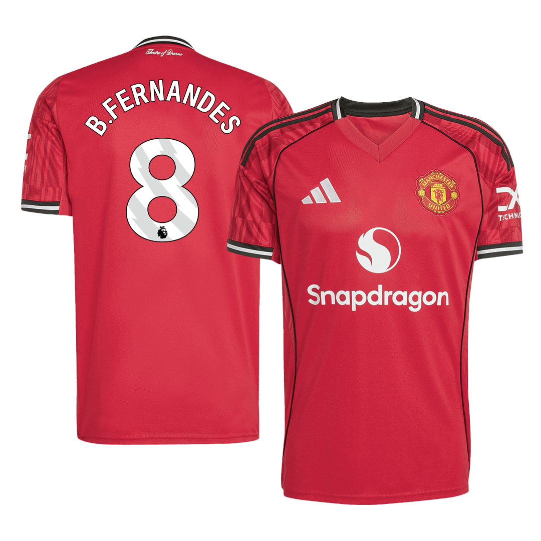 Soccer Kits B.FERNANDES #8 Manchester United Home Soccer Jersey 2025/26 Red