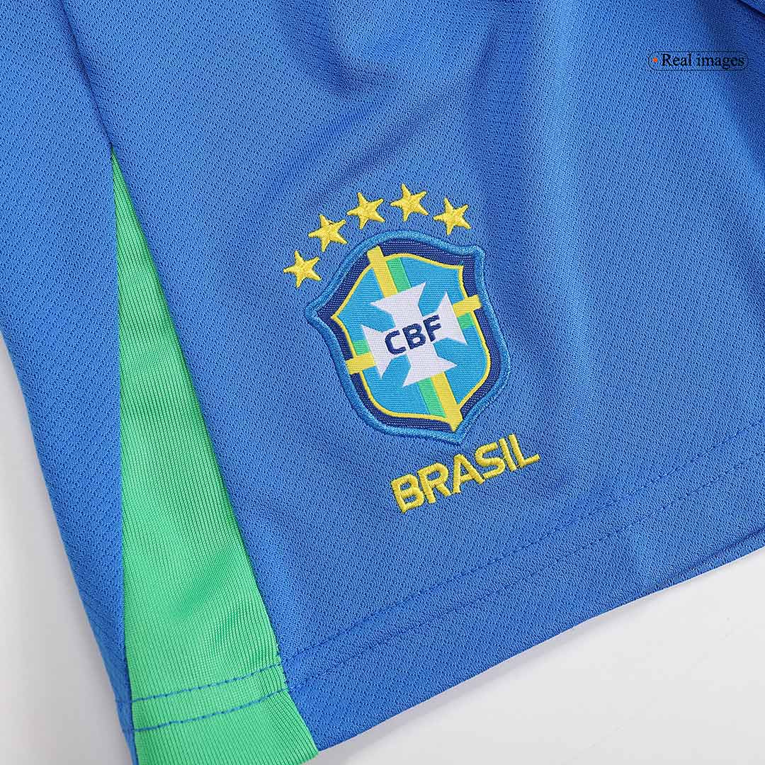 Kits de fútbol: Camiseta de fútbol local de Brasil para niños (camiseta y pantalones cortos) Copa América 2024