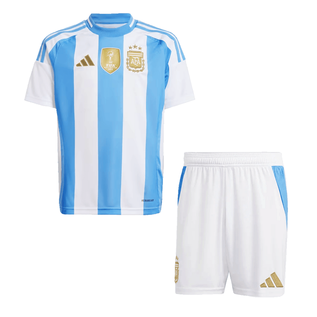 Maillot de football domicile Argentine pour enfant (maillot + short) 2024