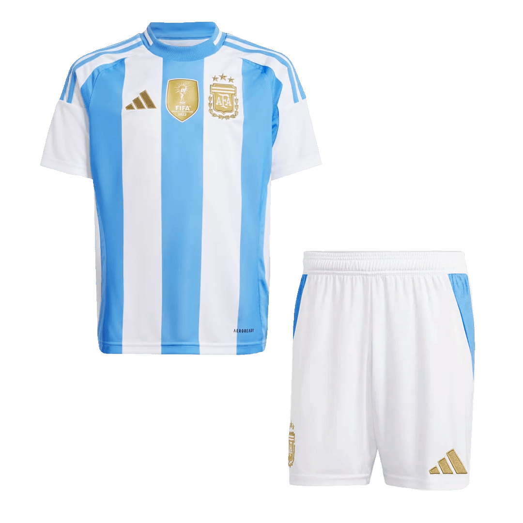 Maillot de football domicile Argentine pour enfant (maillot + short) 2024