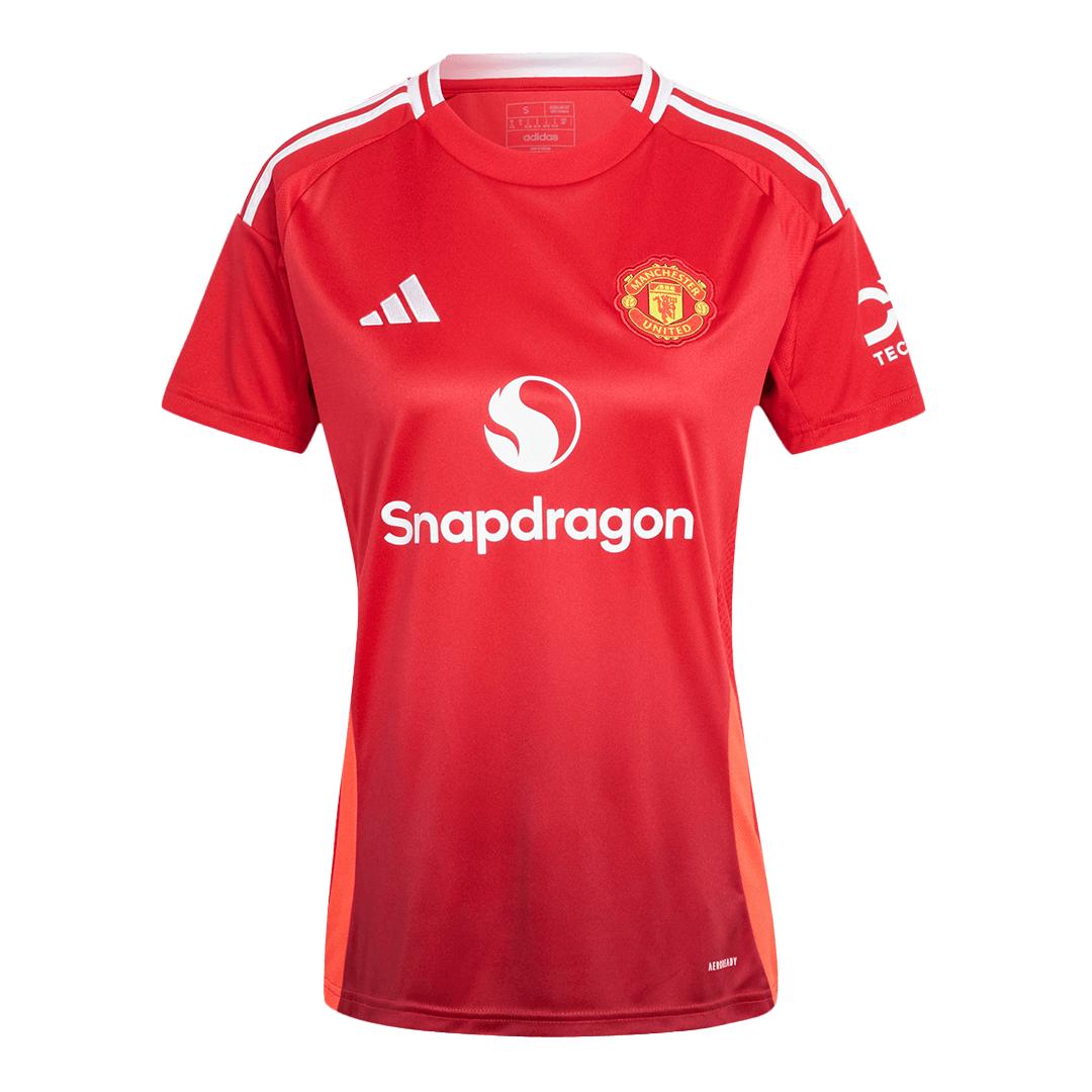 Soccer Kits Women's Manchester United Home Soccer Jersey Shirt 2024/25