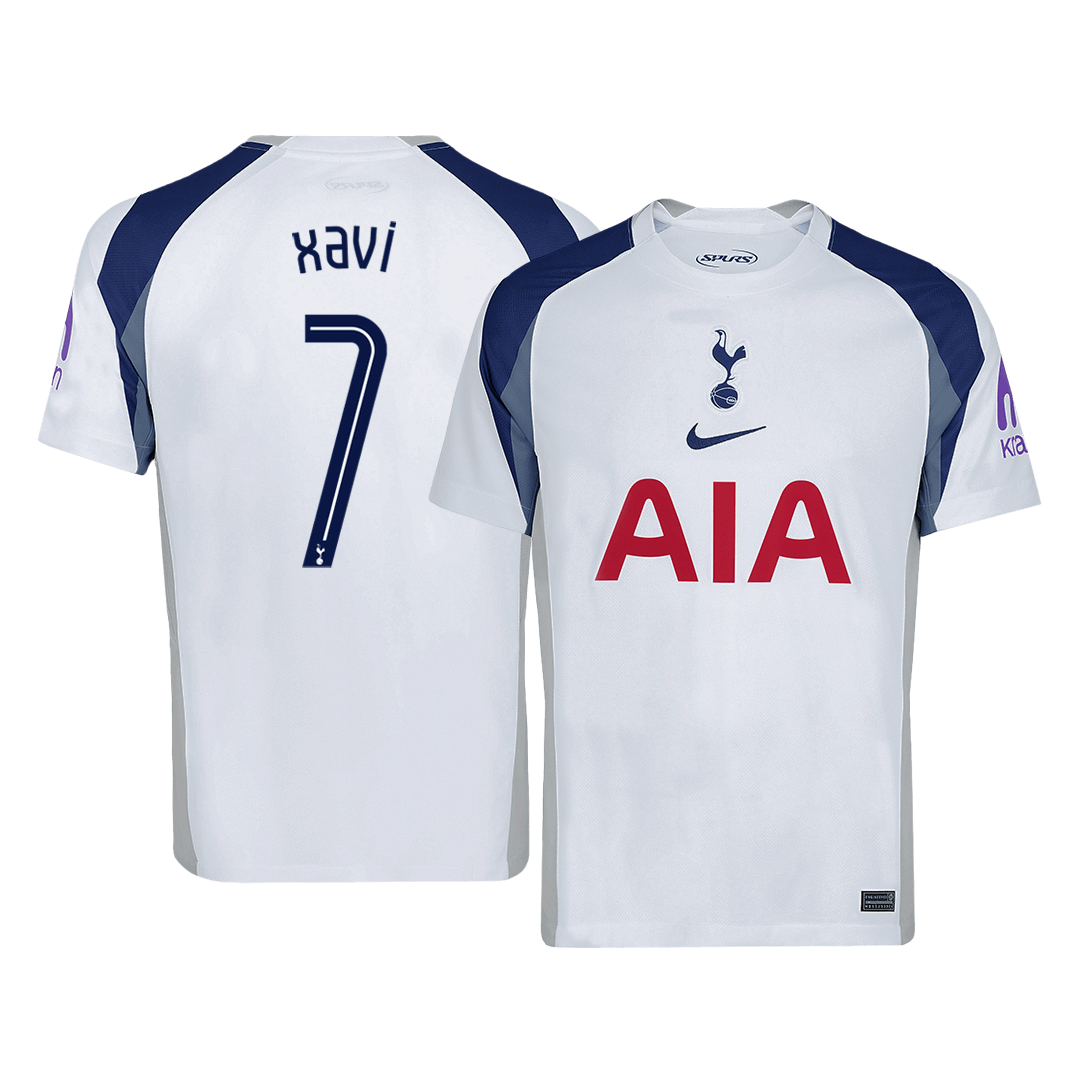 Soccer Kits XAVI #7 Tottenham Hotspur Home Soccer Jersey 2025/26 White - UCL