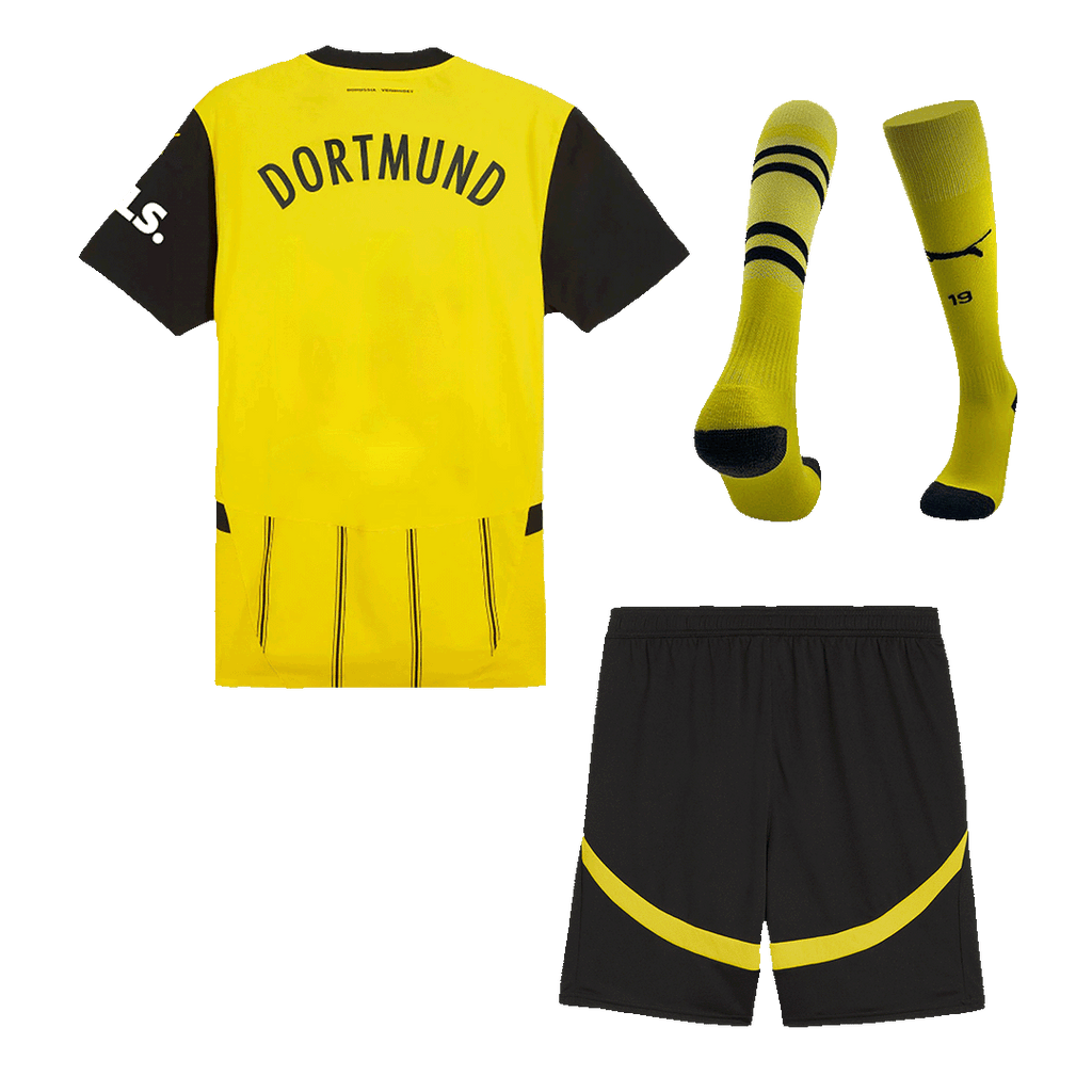 Soccer Kits Borussia Dortmund Home Soccer Jersey Kit(Jersey+Shorts+Socks) 2024/25