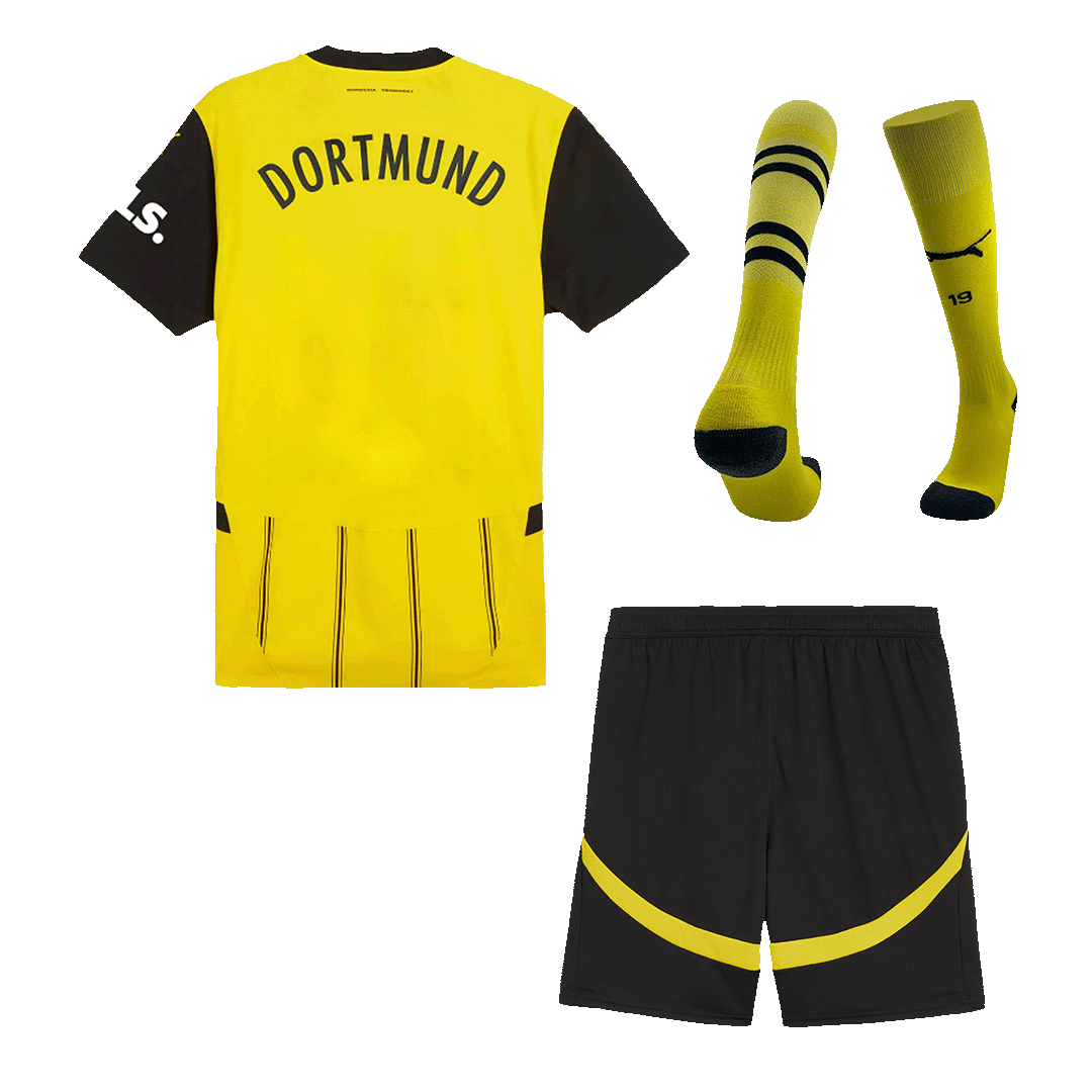 Soccer Kits Borussia Dortmund Home Soccer Jersey Kit(Jersey+Shorts+Socks) 2024/25