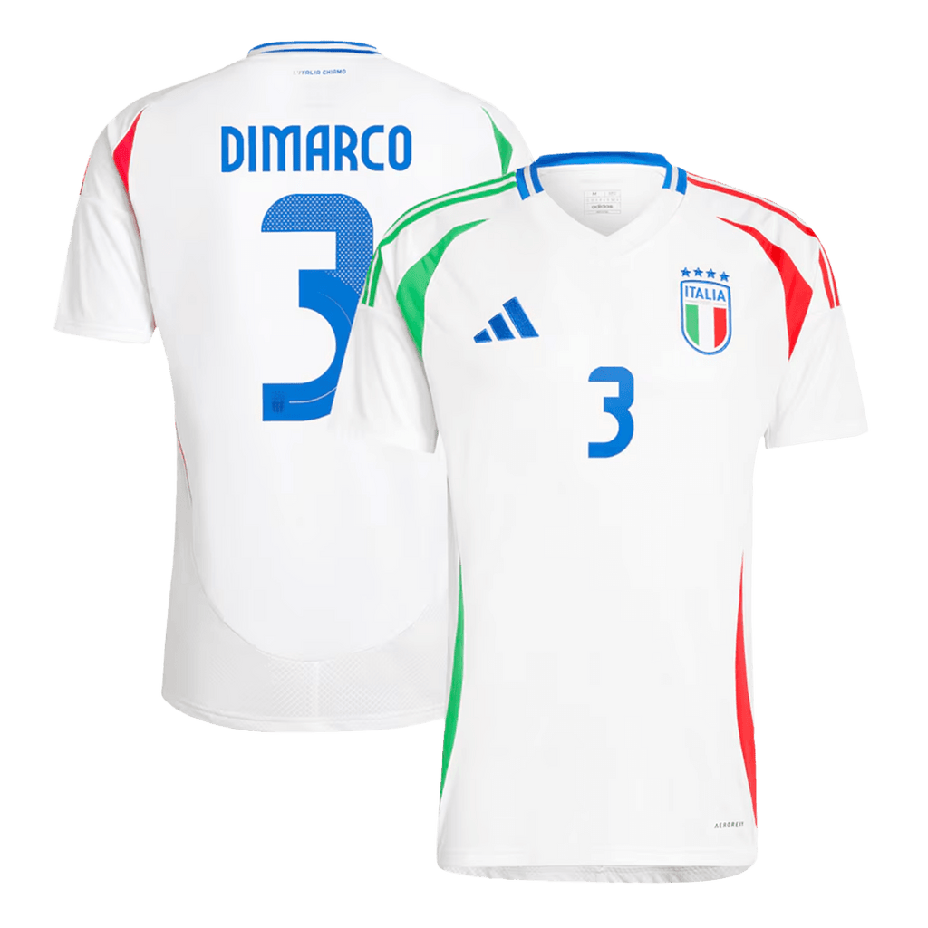 Maillot de football extérieur DIMARCO #3 Italie Euro 2024