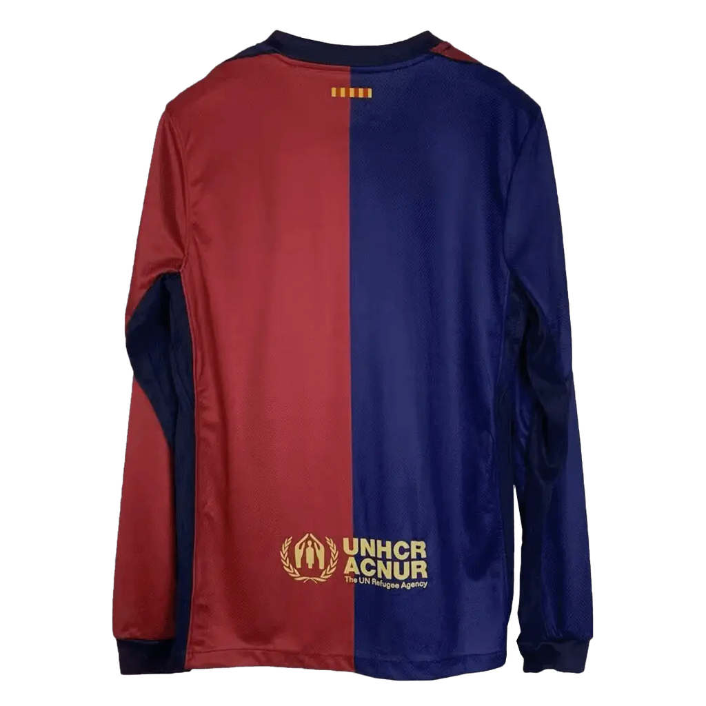 Soccer Kits Barcelona Home Long Sleeve Football Shirt 2024/25