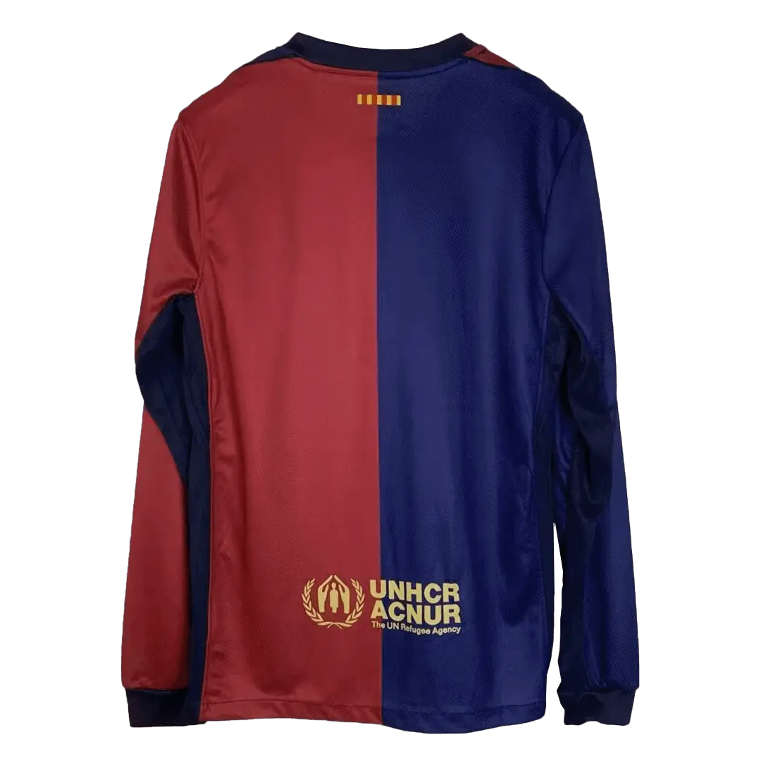 Soccer Kits Barcelona Home Long Sleeve Football Shirt 2024/25