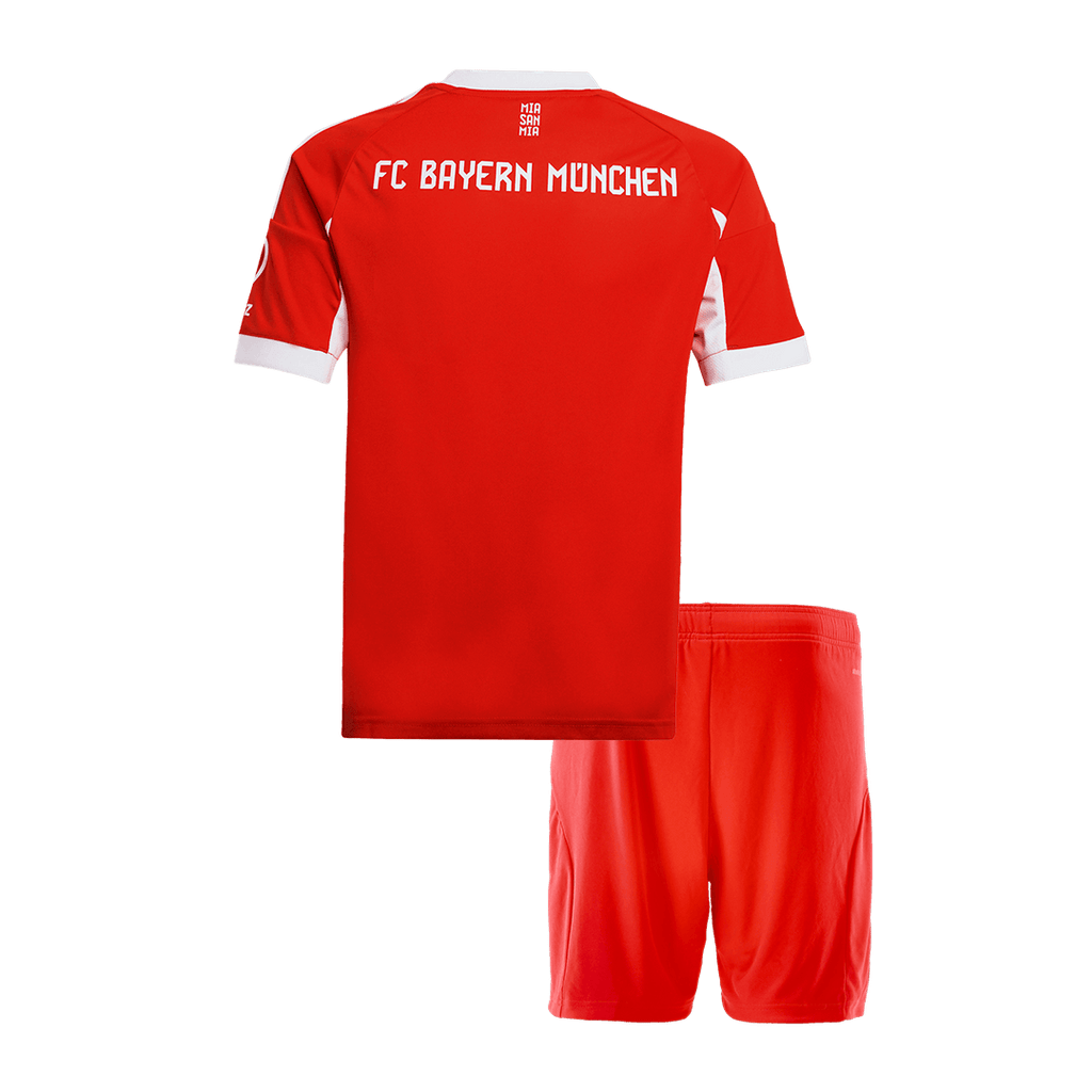 Maillot de football domicile Bayern Munich 2025/26 pour enfant (maillot + short) Rouge