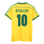 Camiseta de fútbol retro RIVALDO #10 de Brasil 1998 - Copa del Mundo