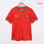 Kits de fútbol para niños: camiseta local de Portugal (camiseta y pantalones cortos) 2025, color rojo