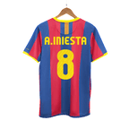 Kits de fútbol Retro A.INIESTA #8 2010/11 Barcelona Home Soccer Jersey