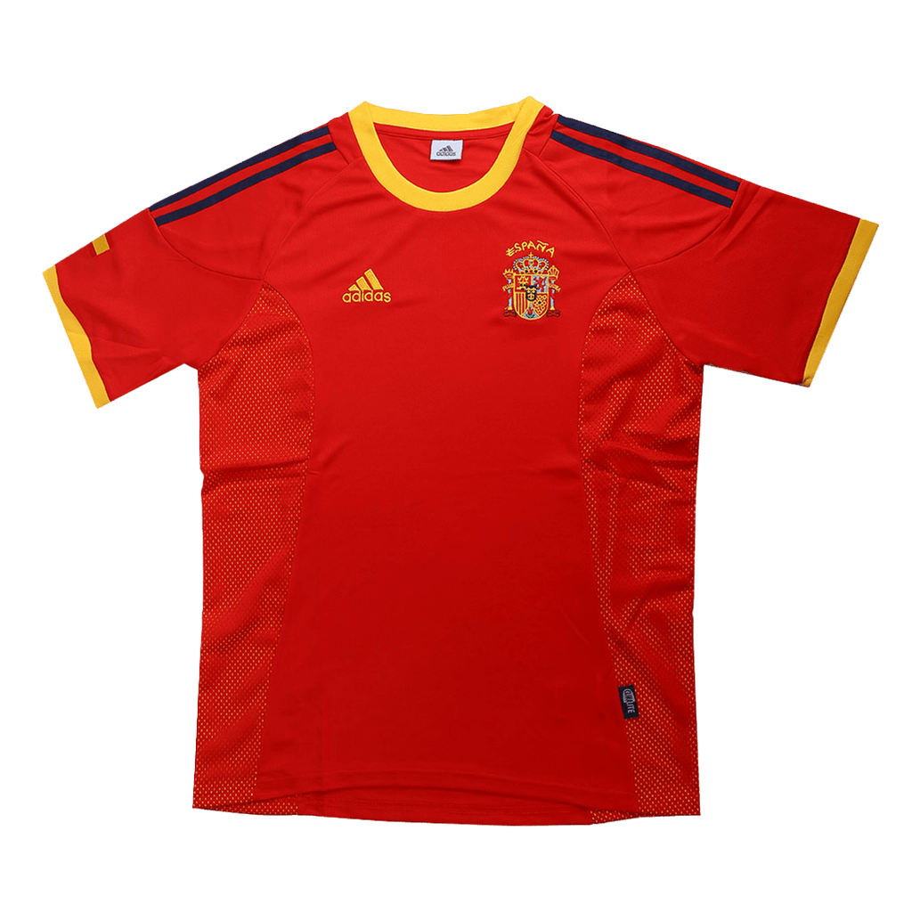 Camiseta de fútbol retro de España 2002 para el hogar