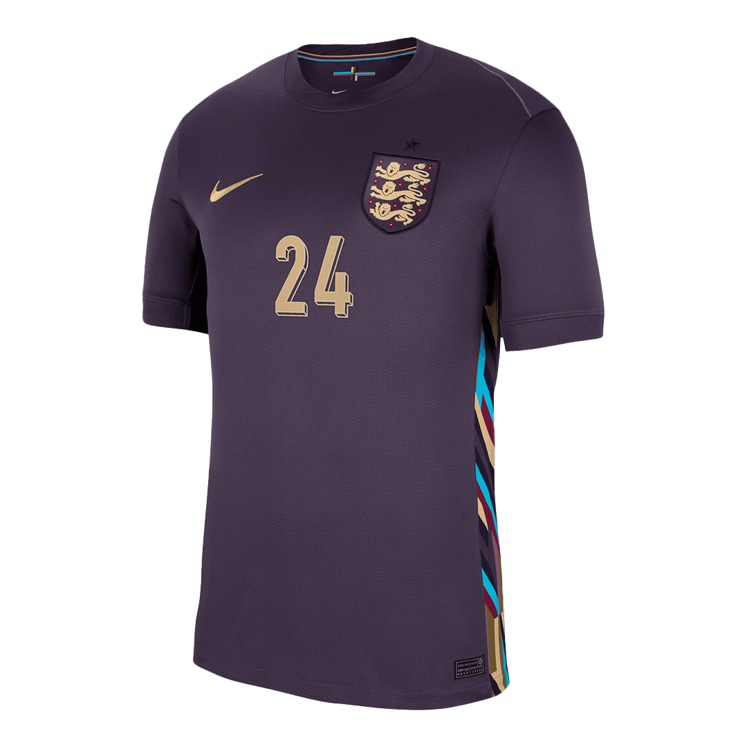 Kits de fútbol PALMER #24 Camiseta de fútbol de visitante de Inglaterra Eurocopa 2024