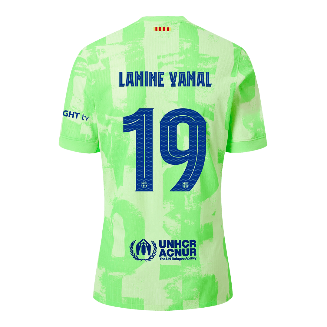 Soccer Kits Authentic LAMINE YAMAL #19 Barcelona Third Away Soccer Jersey 2024/25 - UCL£¨Spotify Logo Without Text£©