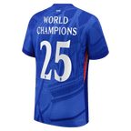 Soccer Kits Authentic WORLD CHAMPIONS #25 Chelsea Home Soccer Jersey 2025/26 Blue - with chest badge