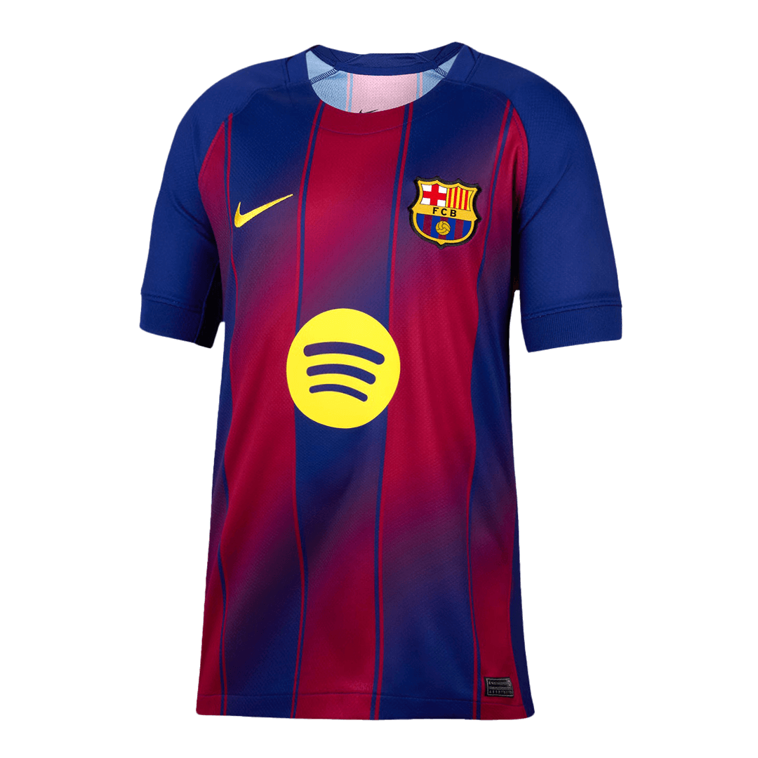 Maillot de football F.DE JONG #21 Barcelone Domicile 2025/26 Rouge et Bleu
