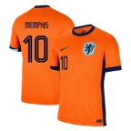 Maillot de football domicile des Pays-Bas MEMPHIS #10 pour l'Euro 2024