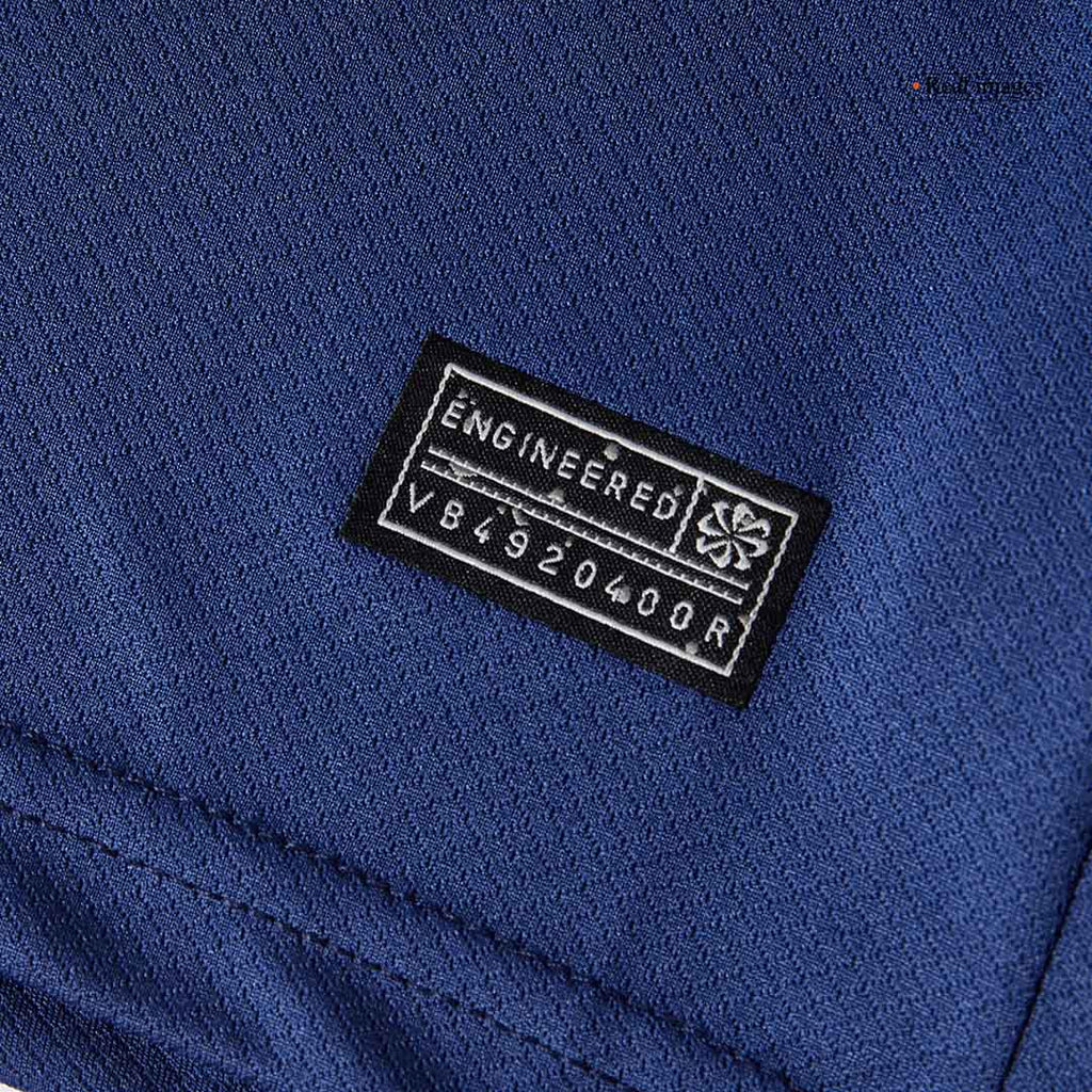 Camiseta de fútbol infantil de visitante del PSG (camiseta y pantalón corto) 2024/25, color azul marino