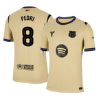 Soccer Kits Authentic PEDRI #8 Barcelona Away Soccer Jersey 2025/26 Yellow - UCL