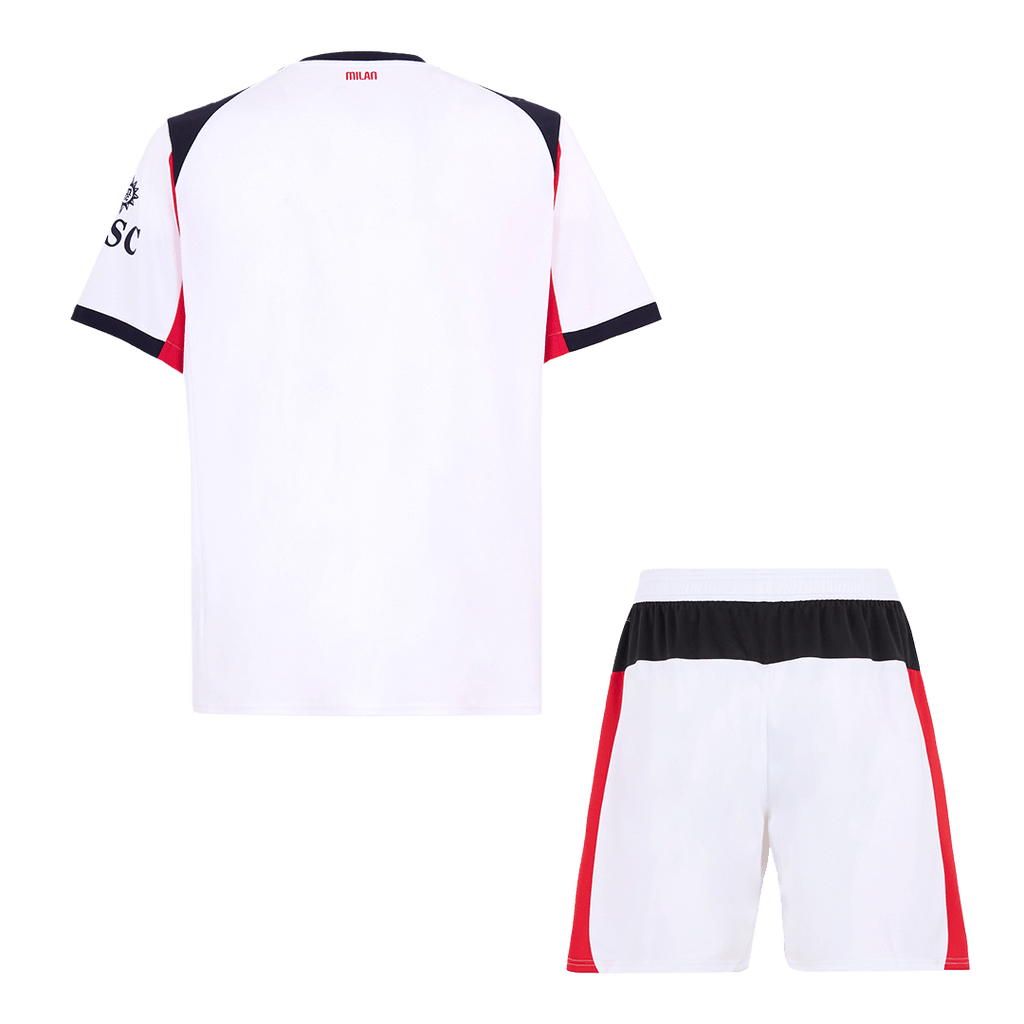 Soccer Kits AC Milan Away Soccer Jersey Kit(Jersey+Shorts) 2025/26 White