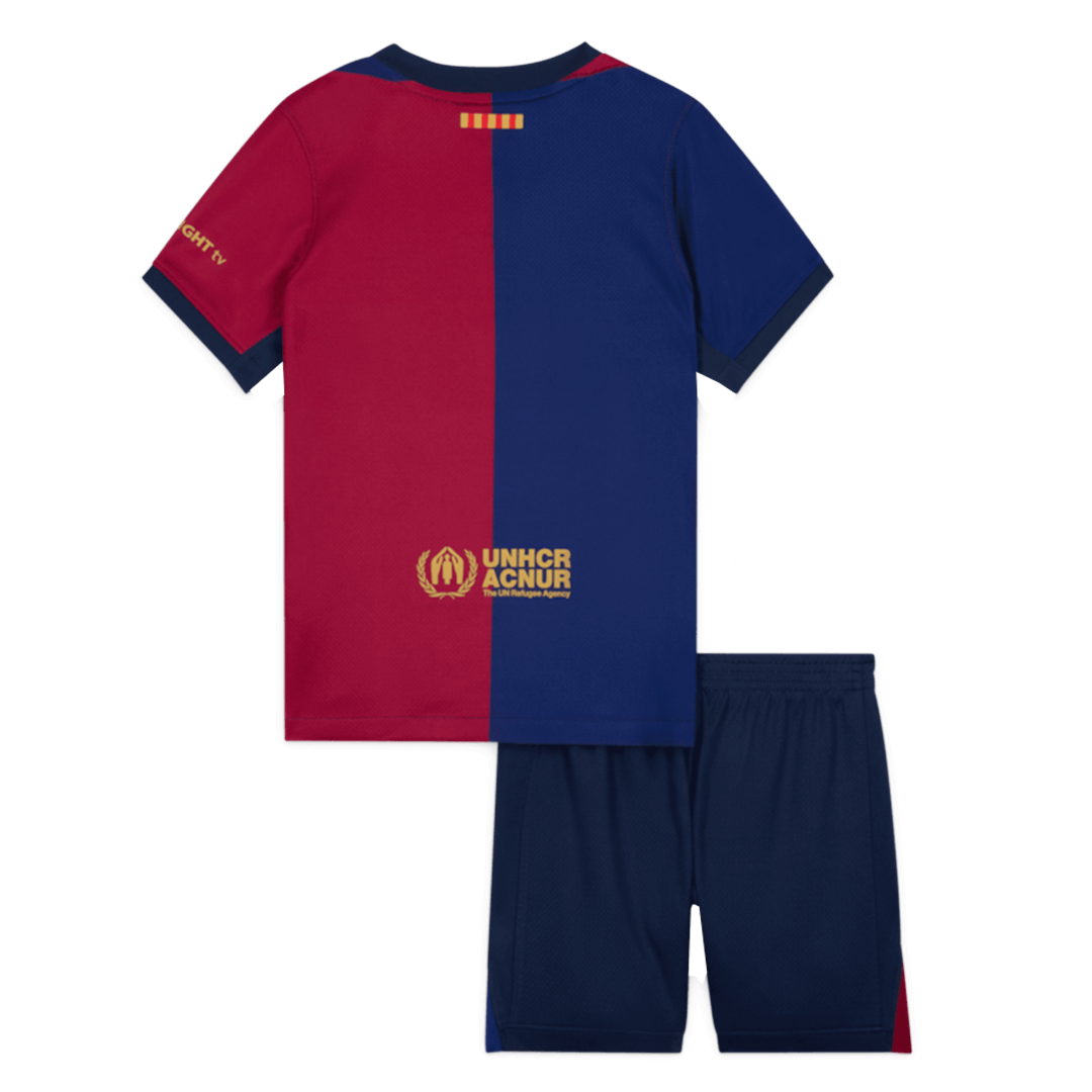 Maillot de football domicile Barcelone 2024/25 pour enfant (maillot et short) - COLDPLAY