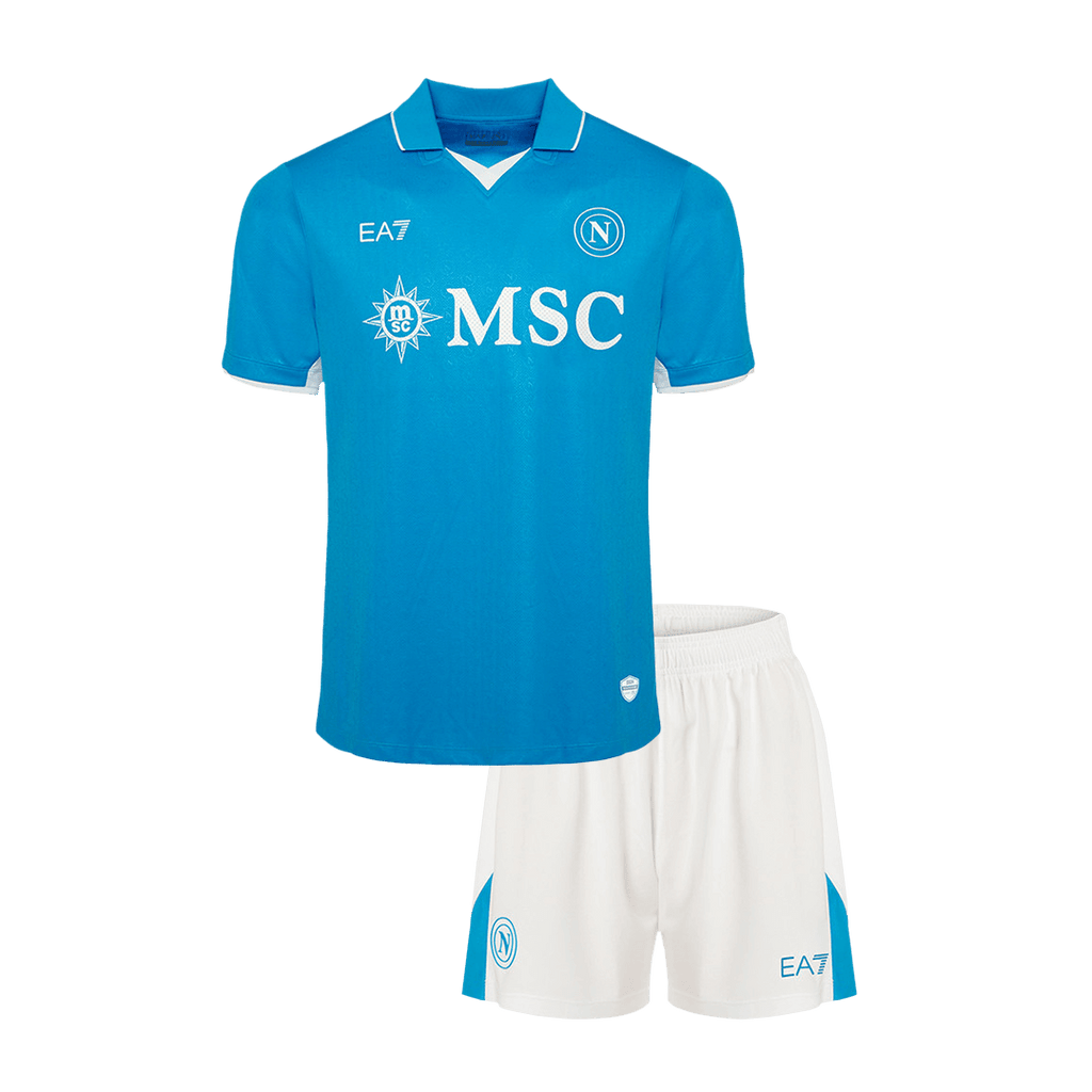 Kit de fútbol para niños: Camiseta local del Napoli (camiseta y pantalones cortos) 2024/25