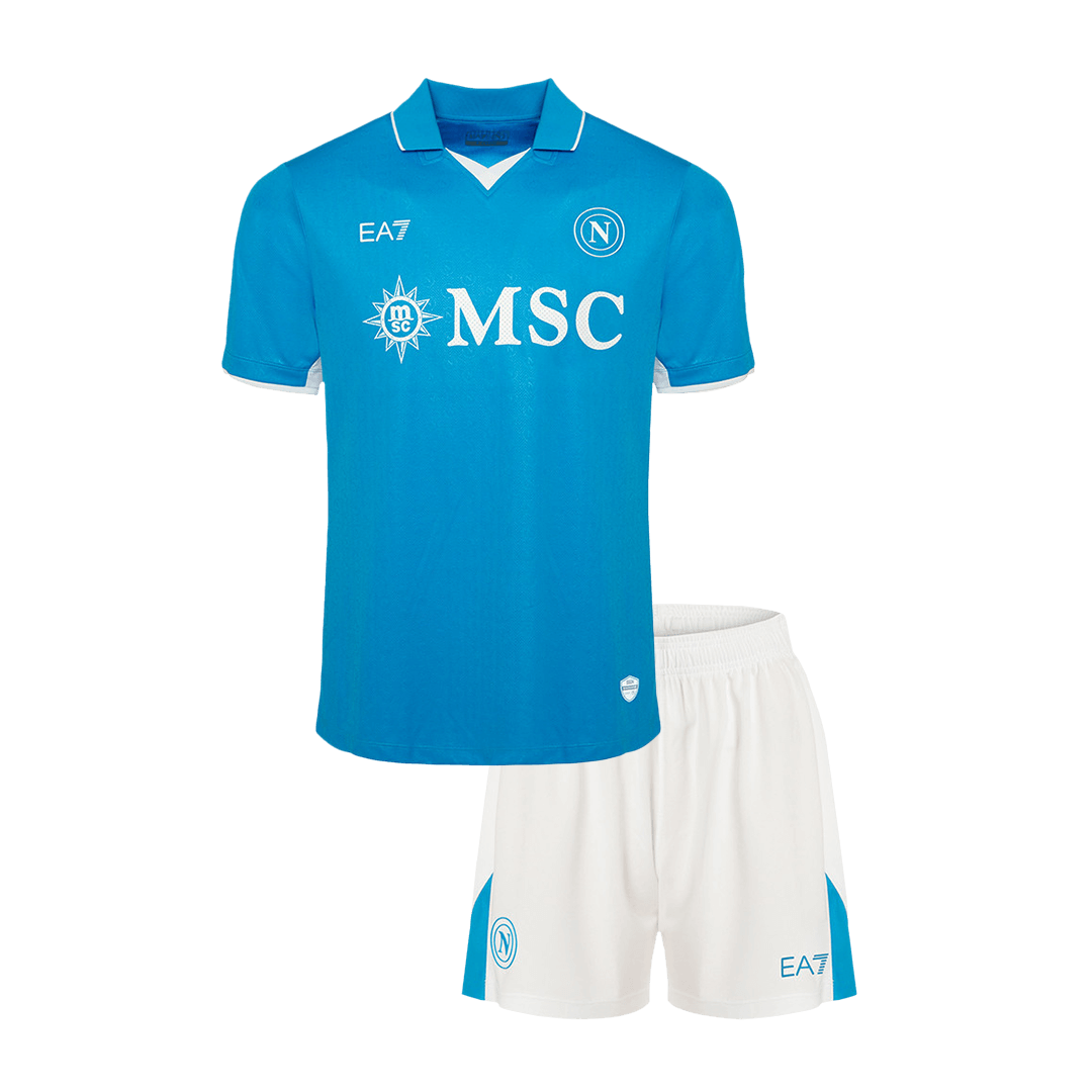 Maillot de football domicile Naples pour enfant (maillot + short) 2024/25