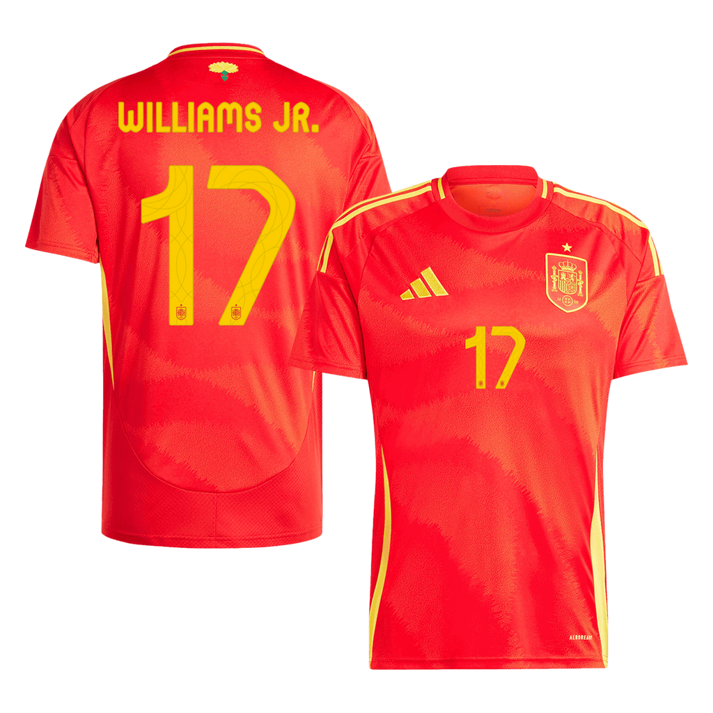 Equipaciones de fútbol WILLIAMS JR. #17 España Camiseta de fútbol local Eurocopa 2024