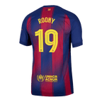 Camiseta de fútbol ROONY #19 Auténtica del Barcelona 2025/26 Rojo y Azul - UCL