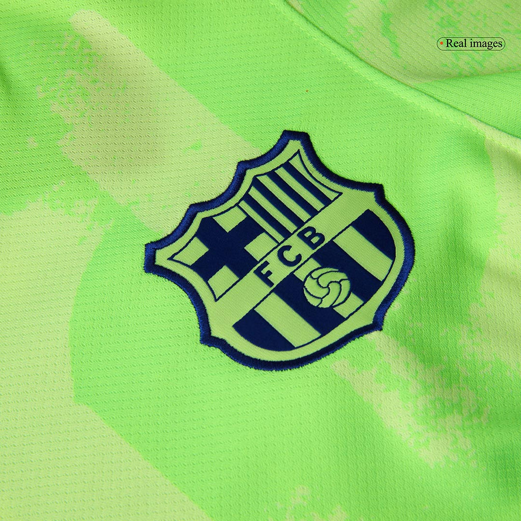 Soccer Kits Barcelona Third Away Soccer Jersey Kit(Jersey+Shorts) 2024/25 - UCL