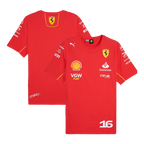 Maillot de football Ferrari F1 Racing Team Charles Leclerc #16 T-Shirt 2024