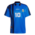 Camiseta de fútbol retro #10 de Argentina de 1994 (visitante)
