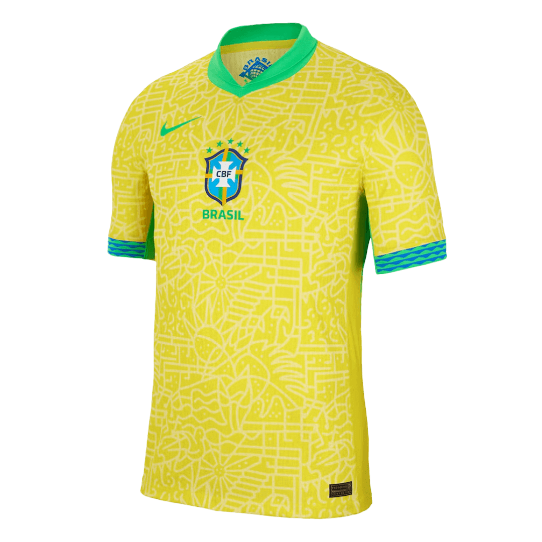 Soccer Kits Authentic Brazil Home Soccer Jersey Copa America 2024