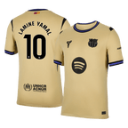 Kits de fútbol LAMINE YAMAL #10 Barcelona Camiseta de fútbol visitante 2025/26 Amarillo